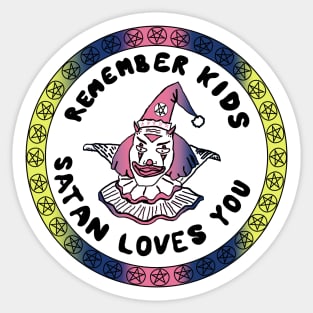 Remember Kids Satan Loves You 90's Mike Patton Sticker